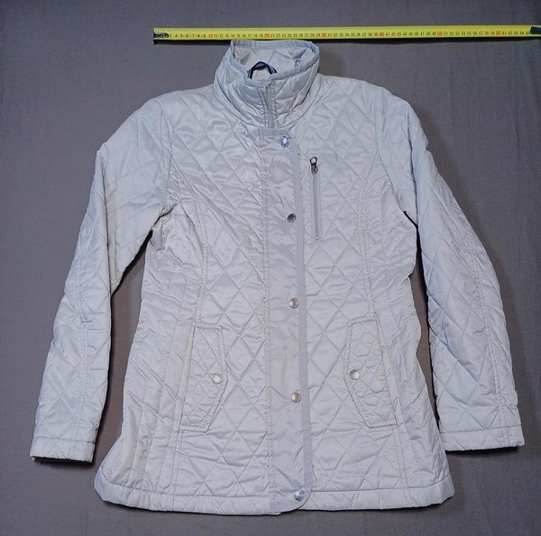 Women Nautica Jacket Silver Polyester 36 / S / 44