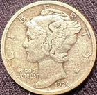 1924 D Mercury Dime, Very Fine 30, HD Video