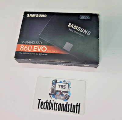 Samsung 860 EVO 500GB SSD 2,5'' SATA III - 99% Health + Windows 11 Pro installiert