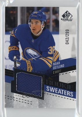 2025 Upper Deck SP Game Used Edition Rookie Sweaters 42/299 Noah Ostlund RC 0q4s