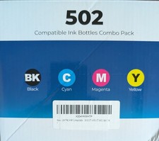Epson 502 Compatible Ink Bottles Combo Pack 2 black, 1 blue, 1 magenta, 1 yellow