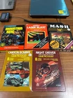 Atari 2600 Boxed Games Lot (5) – Night Driver, Canyon Bomber, Laser B (Ref.198)