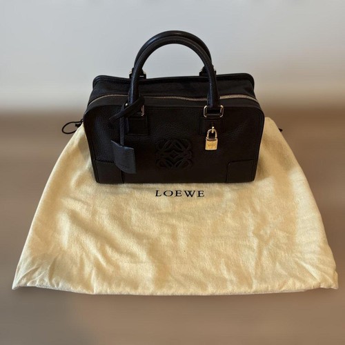 LOEWE Amazona 28 Leather Bag Brown Gold Hardware