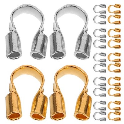800 Pcs Metal Protector for Jewelry U Shaped Wire Guards Making Findings