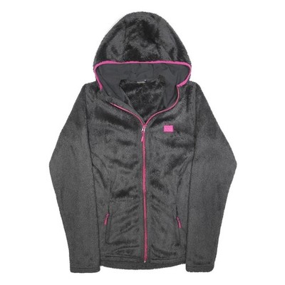 HELLY HANSEN Damen Jacke schwarz & pink mit Kapuze M Polyestermischung Fleece Outdoor