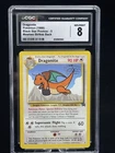 Dragonite #5 Black Star Promo Mewtwo Strikes Back 1999 CGC 8  🐉☁️