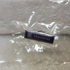 Executive Pinback Button Rectangle Made in USA