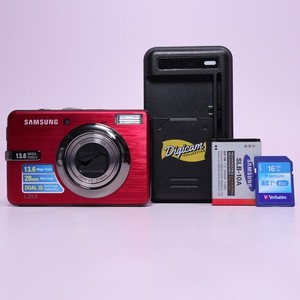 Samsung Digital Camera L313 13.6MP Red Tested Full Working Set