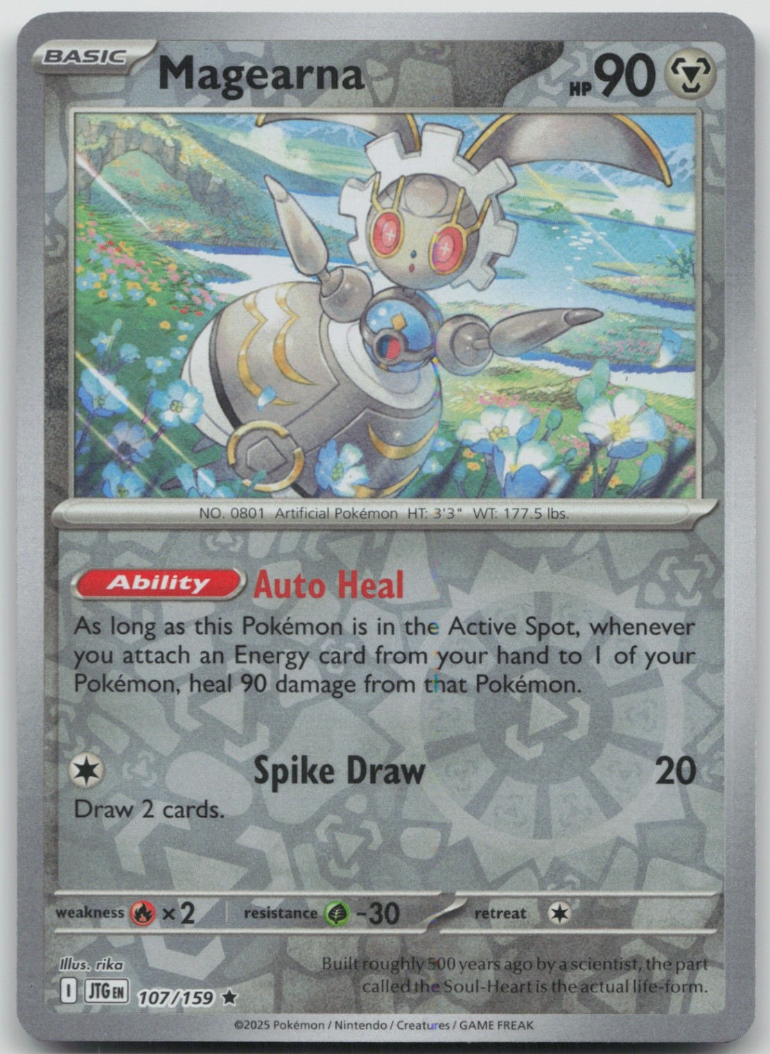 Magearna 107/159 Rare SV09: Journey Together NM Reverse Holo