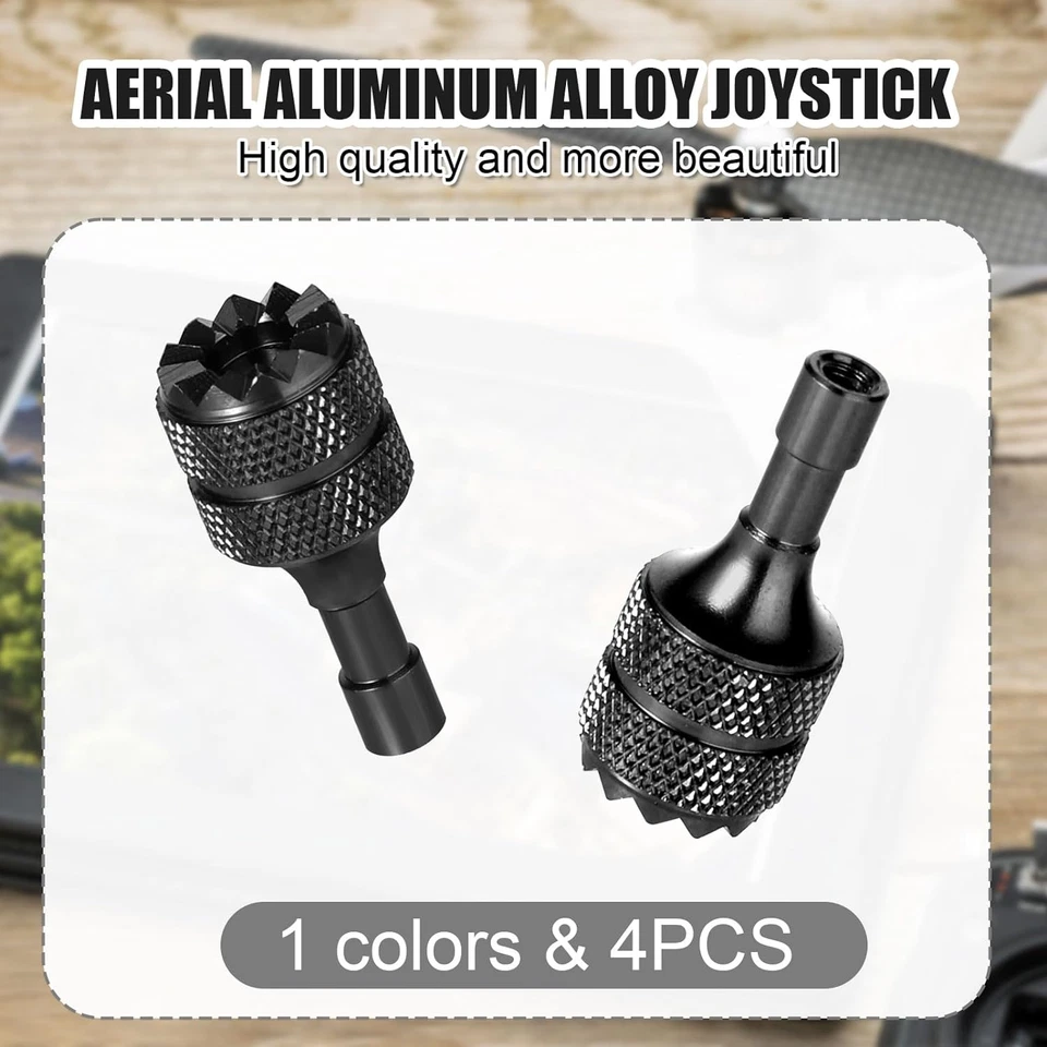 3 Pro/4 Pro Control Sticks, 4Pcs Detachable Aluminum Alloy Drone Joysticks for D - Image 3 of 4