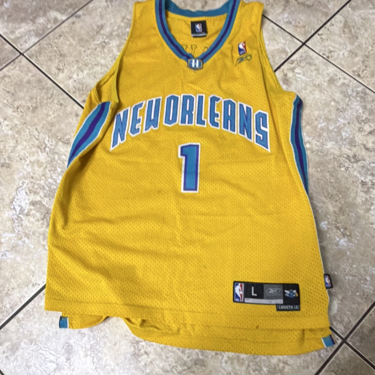 Preços baixos em Reebok Baron Davis New Orleans Hornets Roupas e