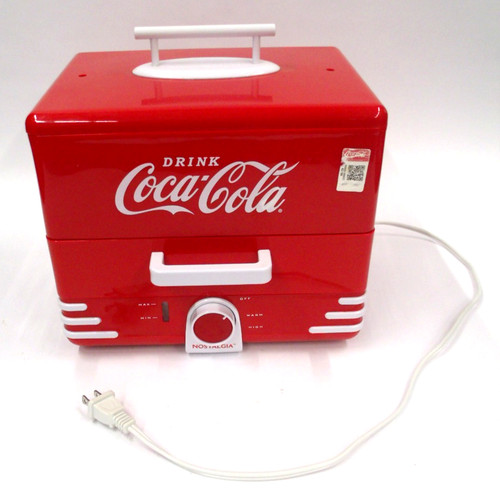 Nostalgia Coca-Cola Hot Dog Steamer & Bun Warmer with Box - Tested and Working