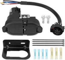 Trailer Wiring Harness 7  4 Pin Tow Hitch Receptacle Connector Assembly Kit