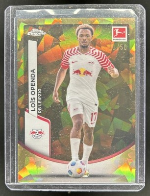 2023-24 Topps Chrome Bundesliga Sapphire Lois Openda  Gold #/50 Leipzig