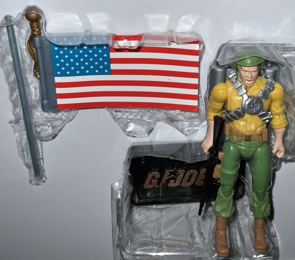 GI Joe CONRAD DUKE HAUSER 3.75" Figure & Flag Chase for the MASS Device 50th TRU - Image 4 of 4