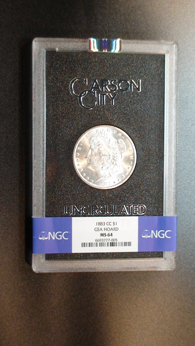 1883 cc カーソンシティ　モルガンダラー　gsa ホルダー　1ドル　銀貨 Uncirculated Carson City Silver 1883 Year Morgan US Dollars (1878