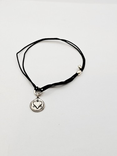 Alex & Ani Kindred Cord Love Token Dbl Silver HEART ๐ Charm Bracelet โ๏ธ
