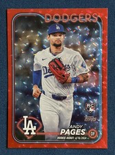2024 Andy Pages Topps Red Crackle RD RC 120/199 SP DODGERS # US108 GM?