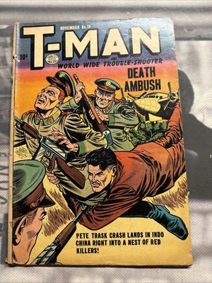 T-Man 19 Quality Comics Golden Age 1954 B23SL