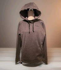 Nike Therma Dri-FIT Pullover Hoodie Gray Black Swoosh Women's Size Small EUC