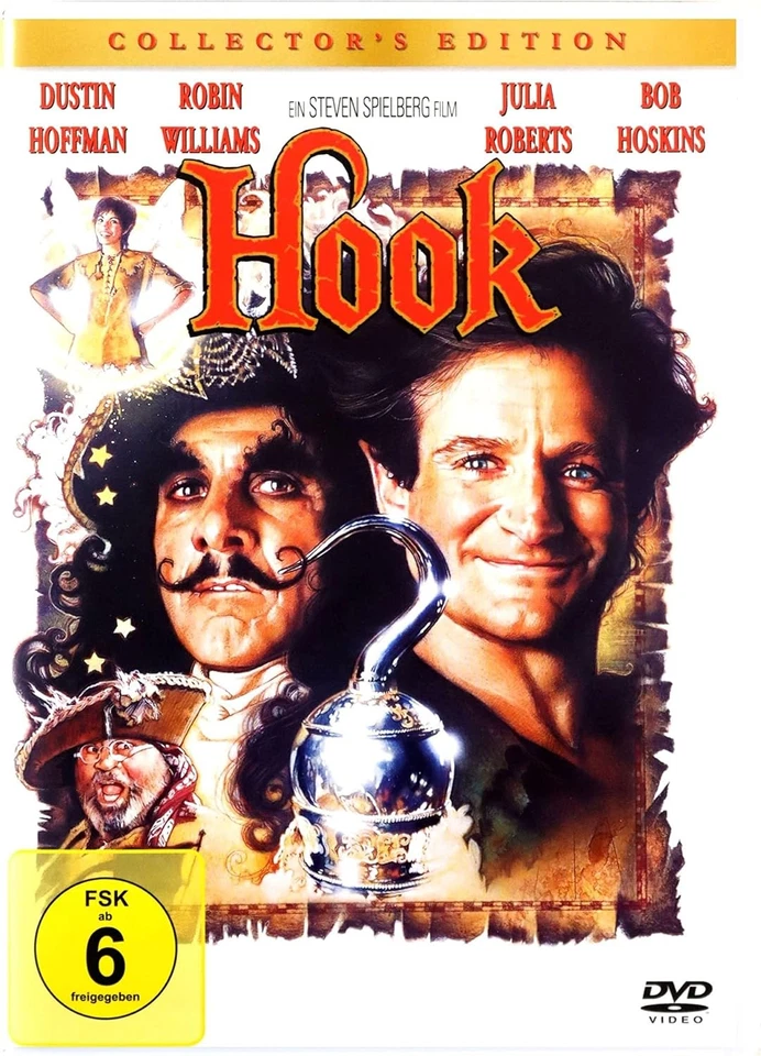 Hook (DVD) Dustin Hoffman Robin Williams Julia Roberts Bob Hoskins Maggie Smith - Image 2 of 4