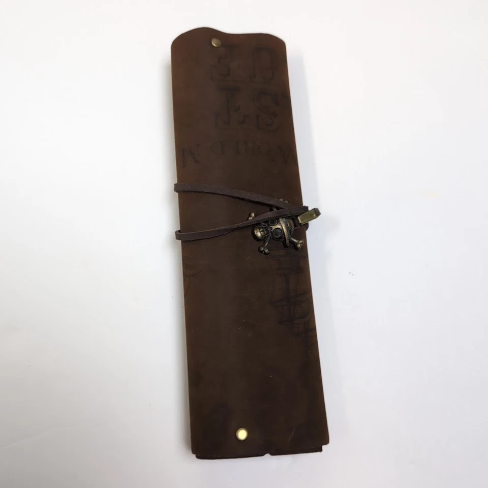 Japan Anime One Piece Leather Rollup Pouch World Map Tool pouch Pencil case - Image 2 of 4