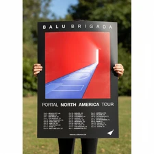 Balu Brigada Portal North America Tour 2025 Poster | Indie Pop Concert Art Print