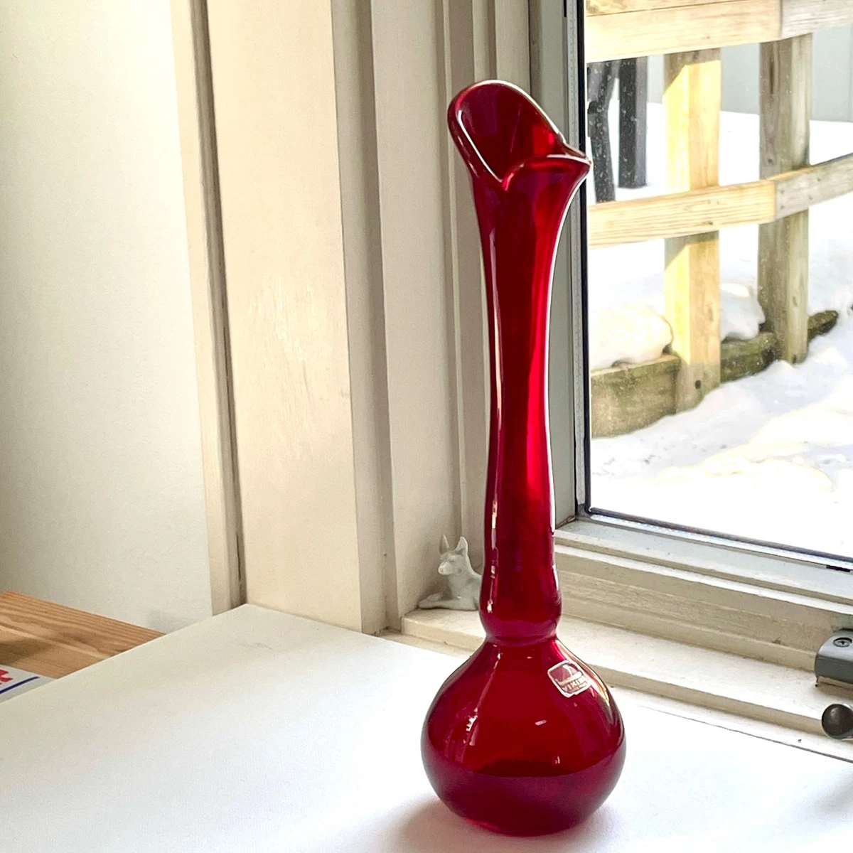Red Glass Vases for sale | eBay