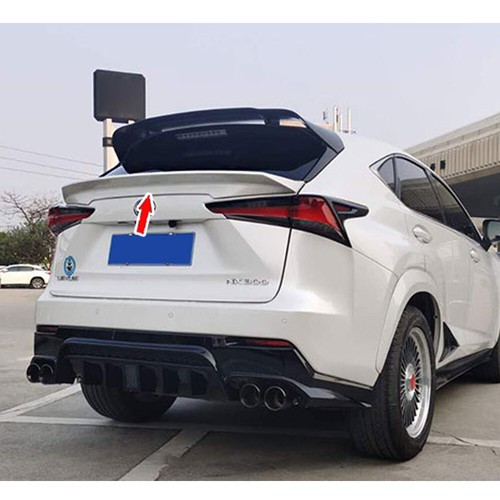 Fit For Lexus NX300h LCI Sport 5DR Shiny Black Rear Middle Trunk Spoiler - Picture 8 of 9