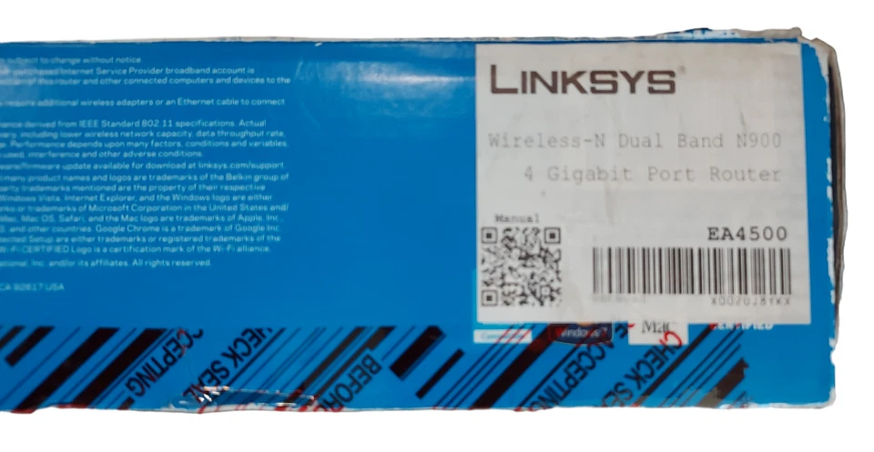 Wireless N Gigabit 450 Mbps USB Cisco Linksys EA4500 Dual Band N900 Router - Image 2 of 2