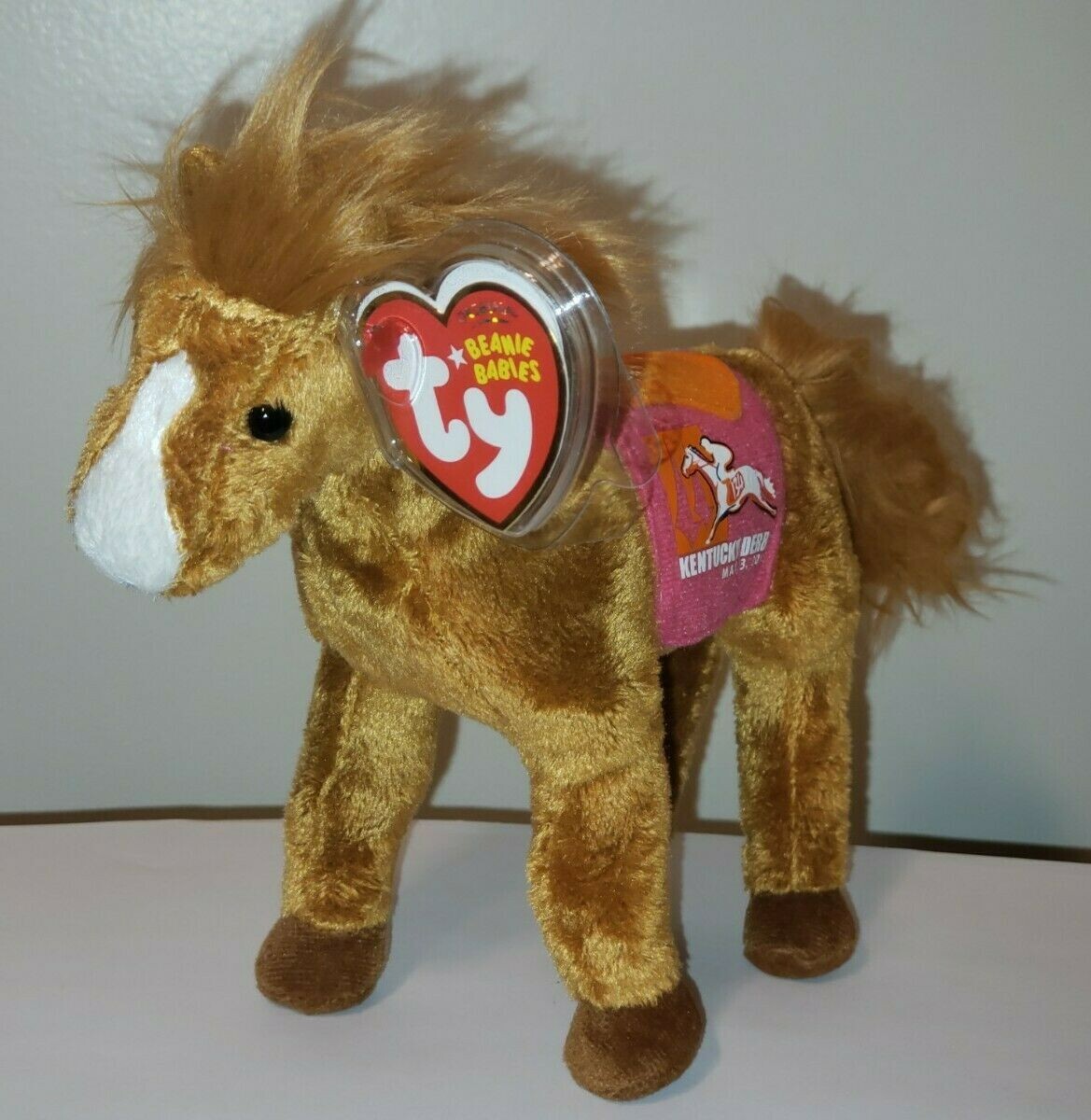 Ty Beanie Baby - DERBY 134 PINK the Kentucky Derby Horse MWMTs
