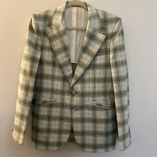 VTG Ratner Plaid Tartan Pastel 60s Dinner Jacket Sport Coat