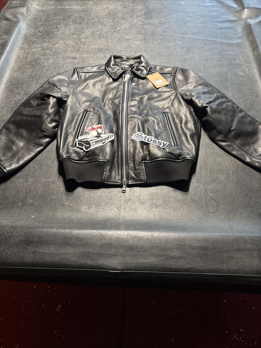 Stussy Leather Flight Jacket Size Small | eBay Stussy Leather Flight Jacket Size Small | eBay