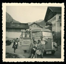 Zunterer Autoreisen Franz Schnagl Mittenwald Bus Bus 1950s Photo 6x6cm