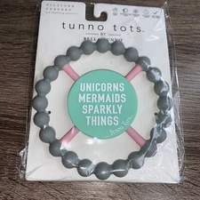 Tunno Tots Bella Tunno Pink Gray Mint  Silicone Teether Unicorns Mermaids New