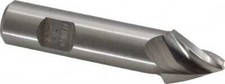 Made in USA 25� 1/8" Small End Diam, 1/2" LOC, 3 Flute HSS Tapered Square End...