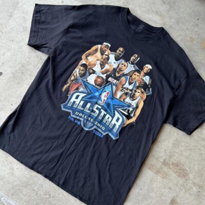 Vintage 2010 NBA All Star Game Dallas Shirt XL Lebron James Kobe