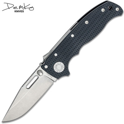 Demko AD20.5 Shark Lock CPM-S35VN Clip Point Blade Black G10 Handles