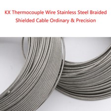 KX Thermocouple Wire Stainless Steel Braided Shielded Cable Ordinary  Precision