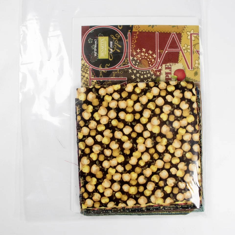Benartex An Apple a Day Charm Squares 30 Pcs Quilting Cotton Fall Colors Theme - Image 2 of 2