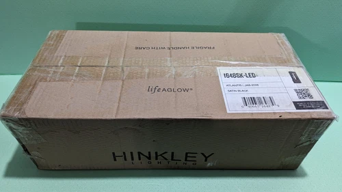 Sconce - Hinkley Lighting 1648SK-LED Atlantis Outdoor Wall Light - Satin Black - Picture 4 of 4