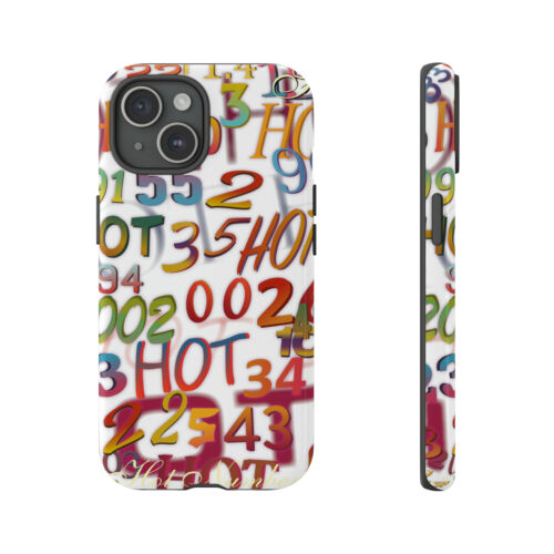 Hot Numbers iPhone 15 Pro Phone Case Pixel Phone Case Samsung Phone Case Retro - Afbeelding 1 van 165