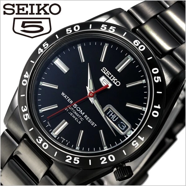 Seiko 5 SNKE03KC SNKE03K1 Seiko Explorer Full Black SNKE03 New Full Automatic
