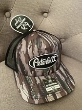 Realtree Camo Vintage peterbilt Patch richardson 112 Snapback Trucker Hat Cap