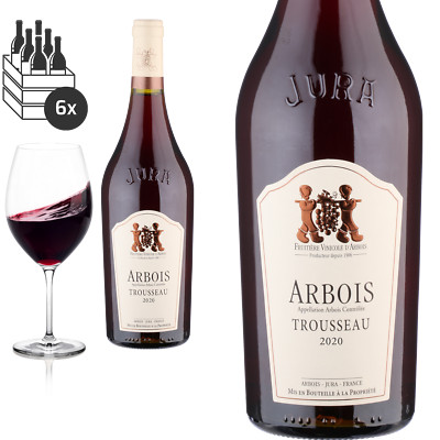 6er Karton 2020 Arbois Trousseau trocken vom Château Béthanie - Rotwein