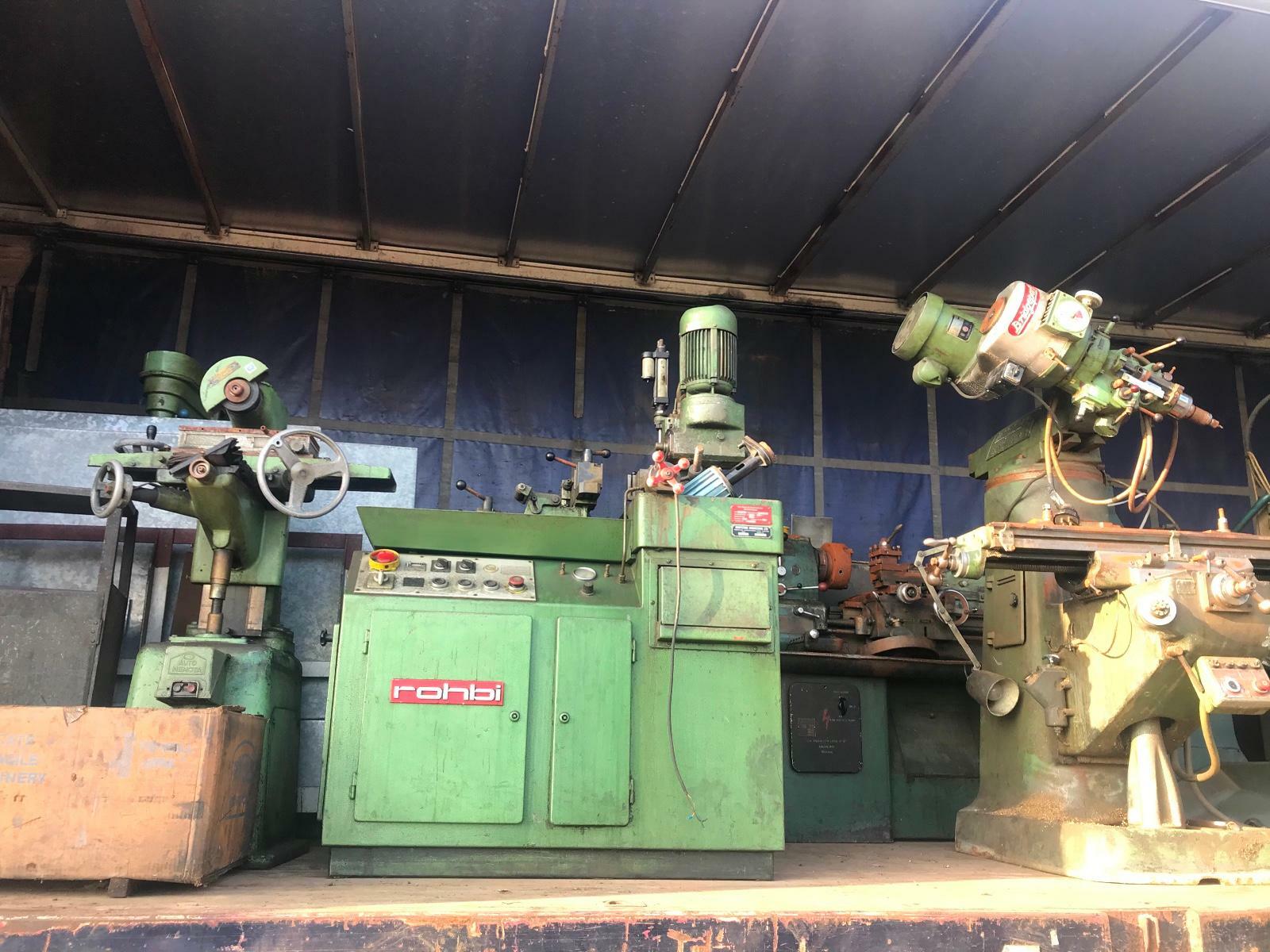 Large Quantity Machinery, Lathes, Drills, Chop Saw, Grinders, SOLD AS
