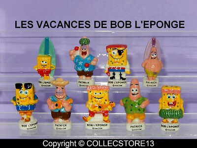 SERIE COMPLETE DE FEVES LES VACANCES DE BOB L'EPONGE 2022