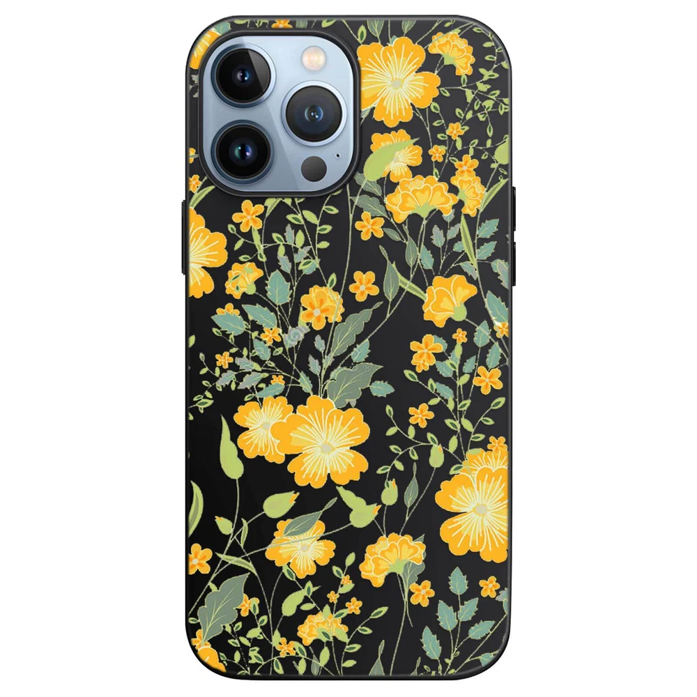 Phone Case For Apple iPhone 14 Pro Max 13 12 15 Flower Lace Protective TPU Cover