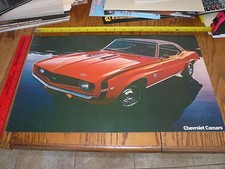 1969 CAMARO SS RS Z/28 Z28 ORIGINAL DEALER POSTER OPTIONS ACCESSORY