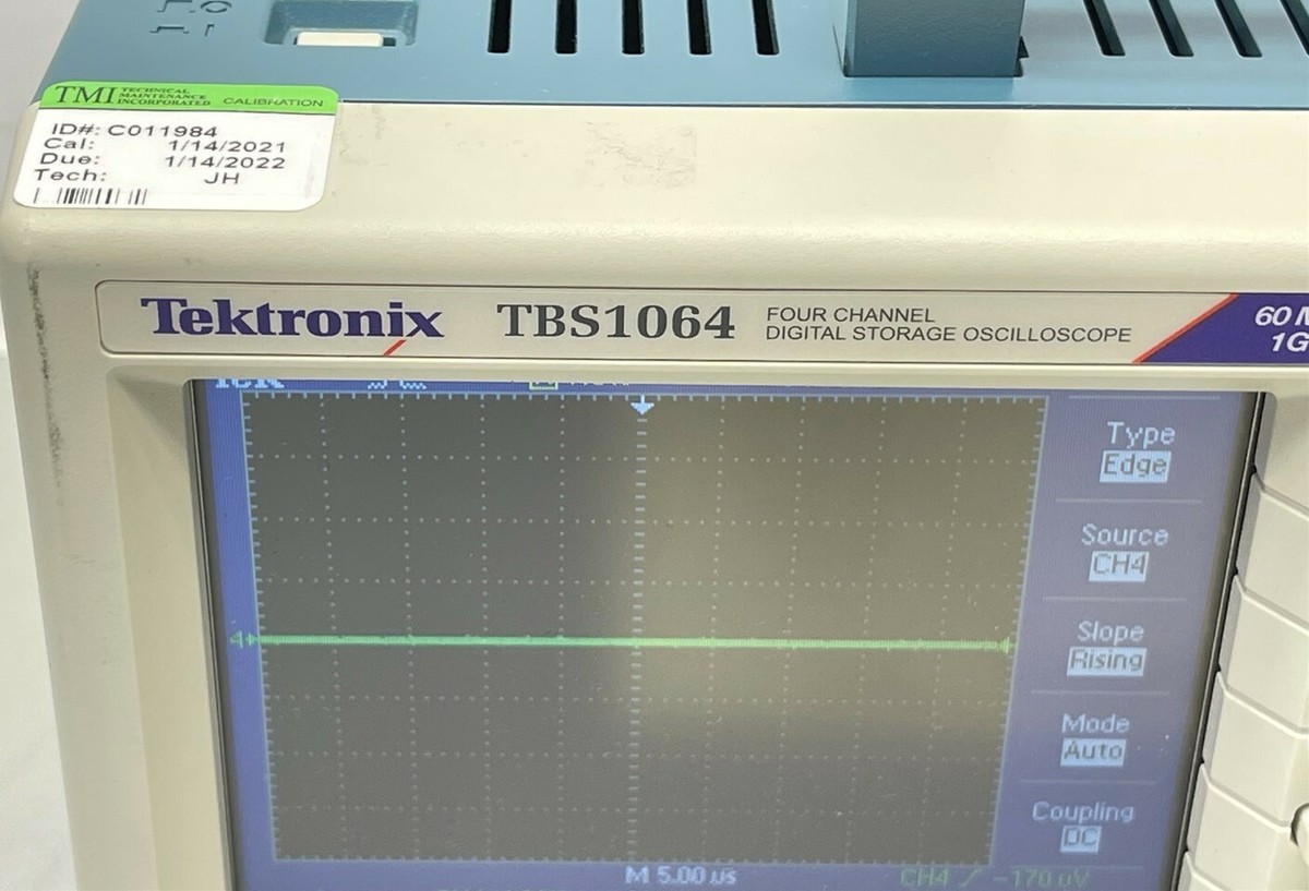TEKTRONIX TBS1064 DIGITAL OSCILLOSCOPE4 CH 60MHz 1GS/s TEKTRONIX TBS1064 DIGITAL OSCILLOSCOPE4 CH 60MHz 1GS/s